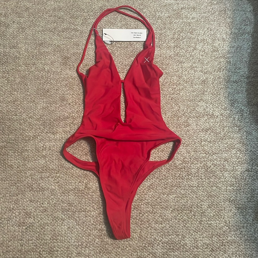 Boutine LA - Rose Red Radar One Piece. 
Size - M